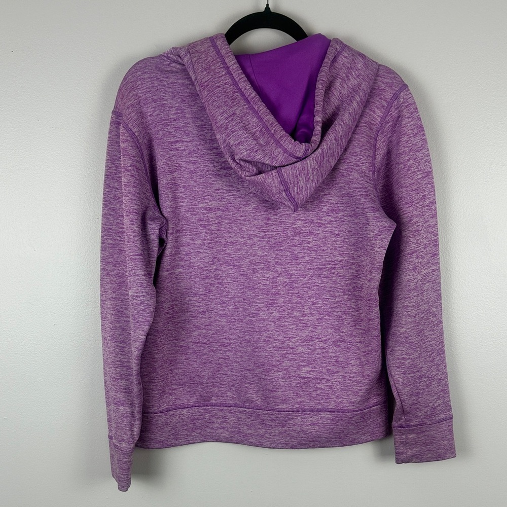 Under Armour Heathered Purple Long Sleeve Hoodie Size Medium - Picture 7 of 9